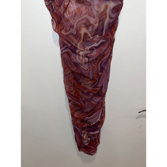 NWT HOUSE OF CB Elodie Purple Swirl Beach DressWomen's Size M - Picture 6 of 13